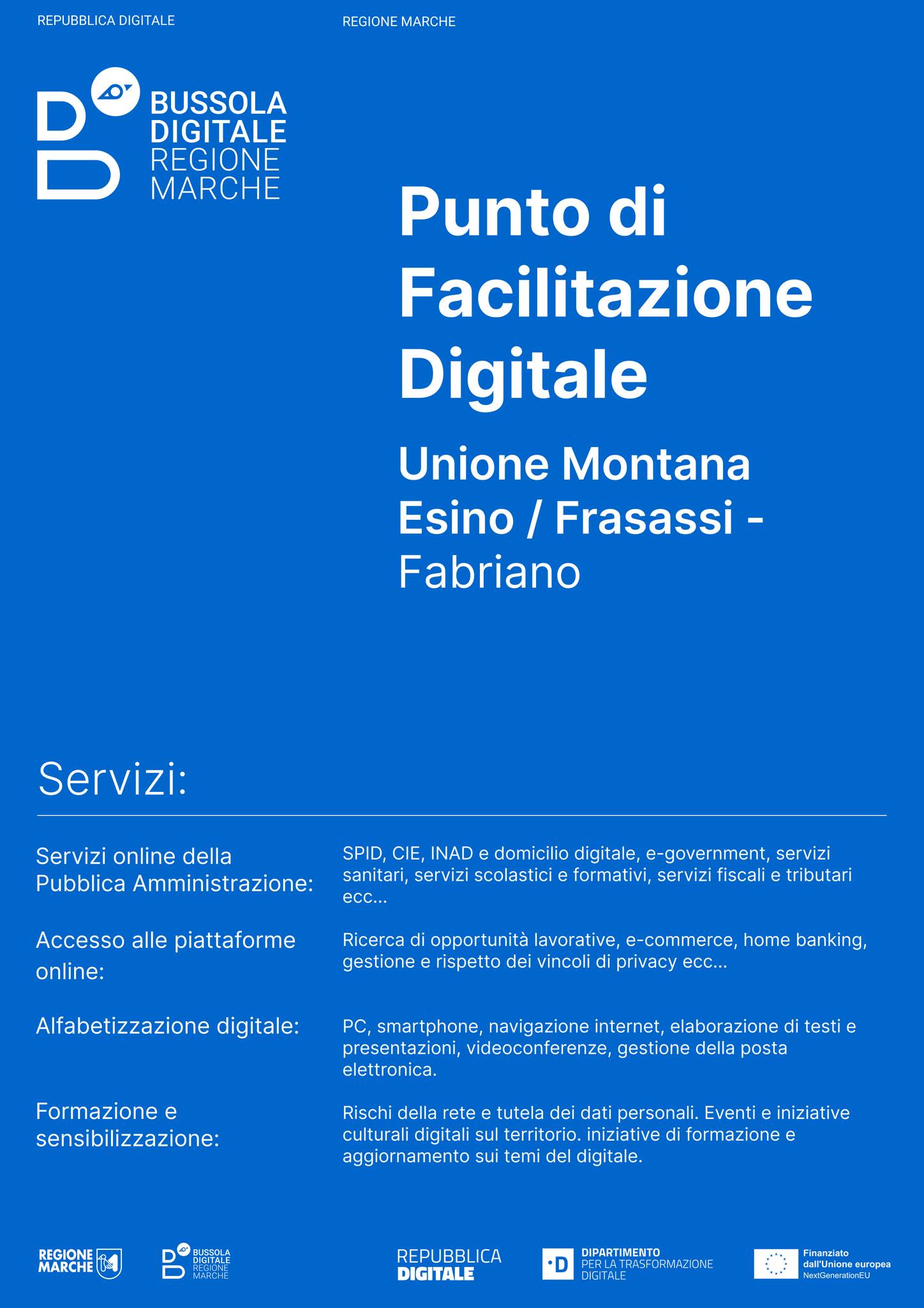 Servizio Bussola Digitale Regione Marche a Fabriano (AN)