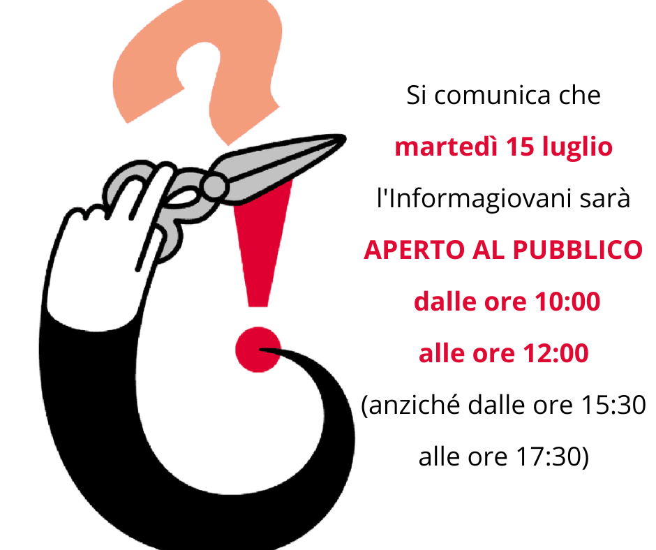 Comunicazione variazione temporanea orario di apertura