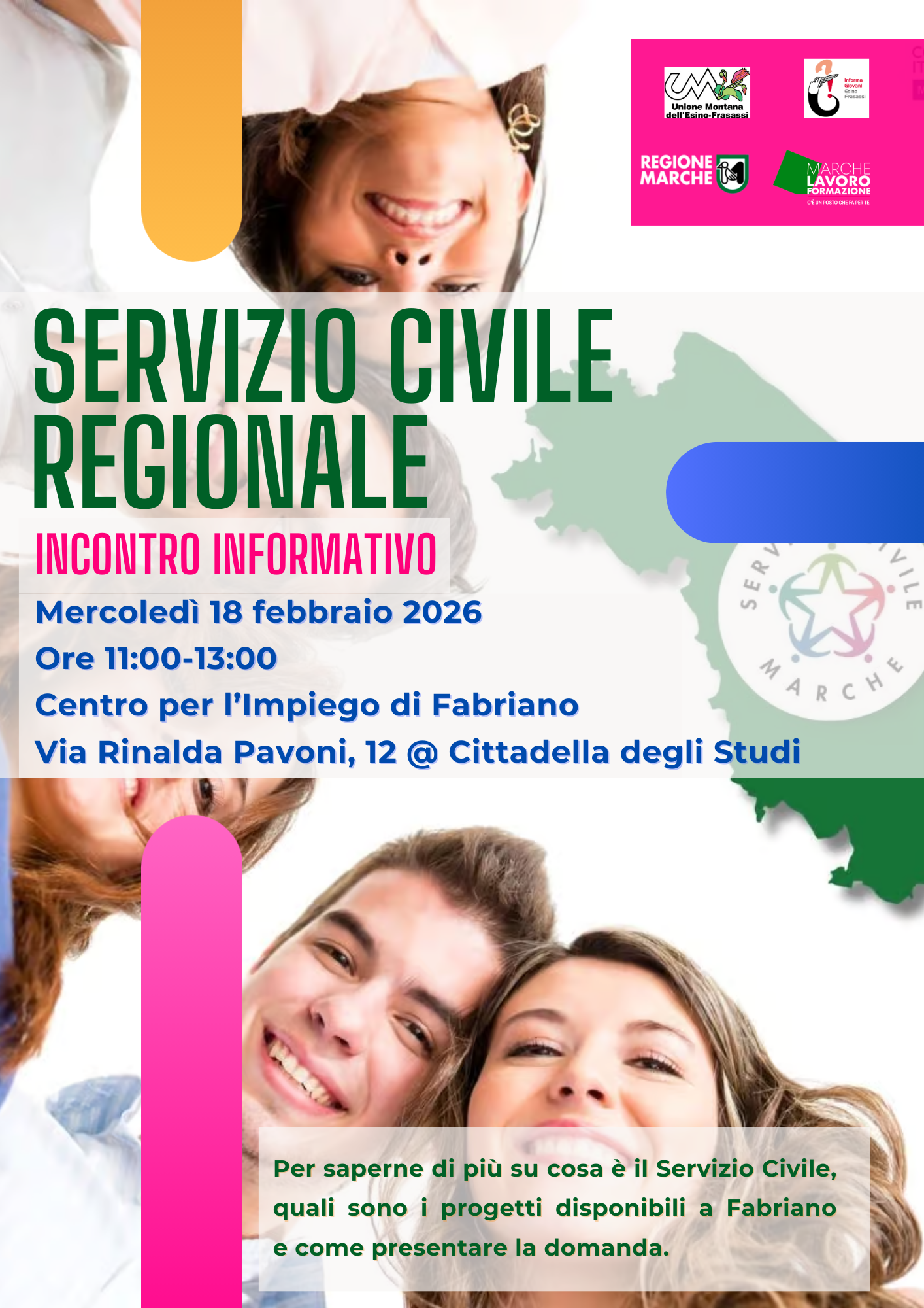 Incontro informativo sul Servizio Civile Regionale – Fabriano (AN)