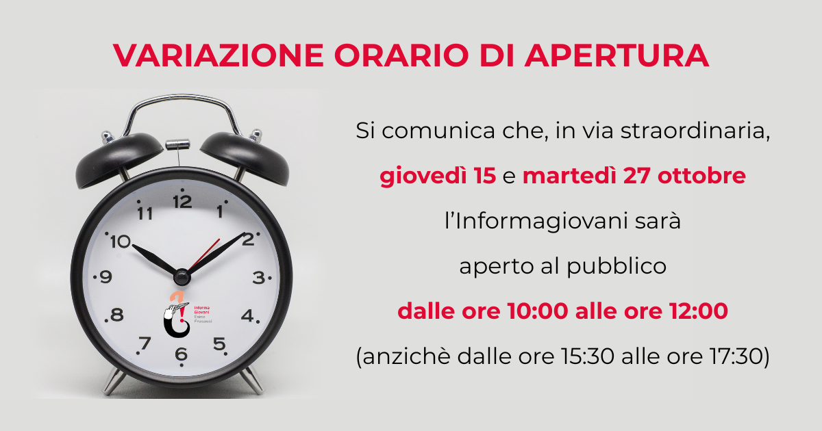 COMUNICAZIONE VARIAZIONE ORARIO